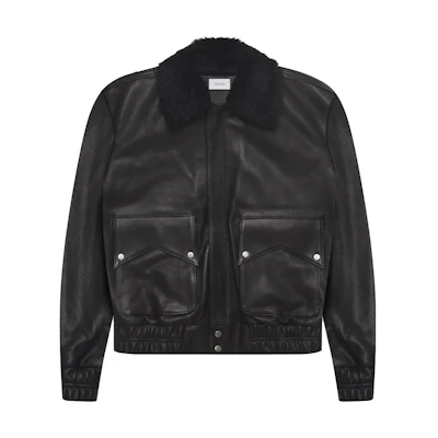Rhude SS23 Black Casual Collared Long-Sleeve Jacket RHFW21JA2204337
