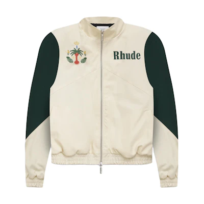 Rhude SS23 Casual Printed Long Sleeve Jacket Beige RHSS22JA07186613