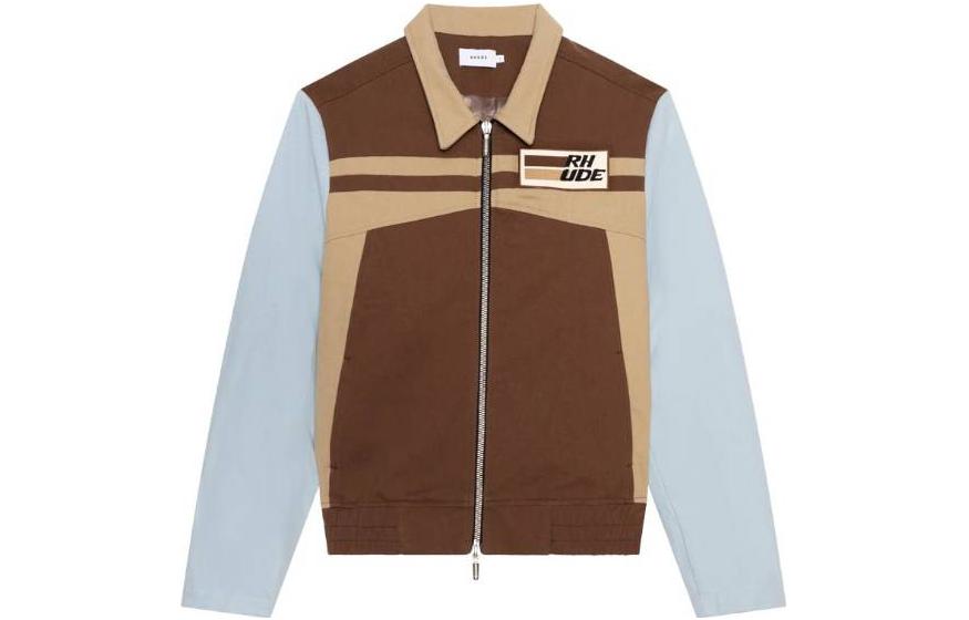 Rhude SS23 Color-Block Zip Jacket Multicolor for Men RHPS23JA053711187