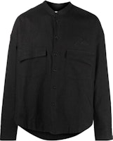 RHUDE SS23 Embossed Logo Long Sleeve Button-Up Shirt Black RHPS23SR061953720372 RHUDE SS23 Embossed Logo Long Sleeve Button-Up Shirt Black RHPS23SR061953720372