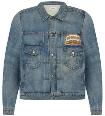 Rhude SS23 純色翻領外套 藍色 RHPS23PA06012032 Buy Rhude SS23 純色翻領外套 藍色 RHPS23PA06012032