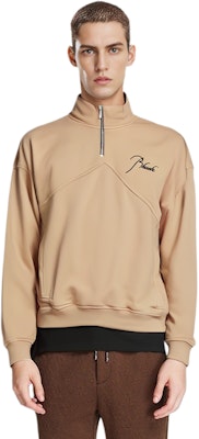 RHUDE SS23 Sweater Kuning Logo Bordir Leher Tinggi Pria. RHPS23SW06826033 Shop RHUDE SS23 Sweater Kuning Logo Bordir Leher Tinggi Pria. RHPS23SW06826033