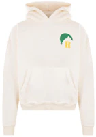 Rhude SS24 Beige Oversized Hoodie with Letter Print for Men RHPS24HO010126110611 Rhude SS24 Beige Oversized Hoodie with Letter Print for Men RHPS24HO010126110611