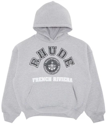 Rhude SS25 淺灰色柔軟長袖衛衣 休閒舒適款 SS25HO060123048 Buy Rhude SS25 淺灰色柔軟長袖衛衣 休閒舒適款 SS25HO060123048