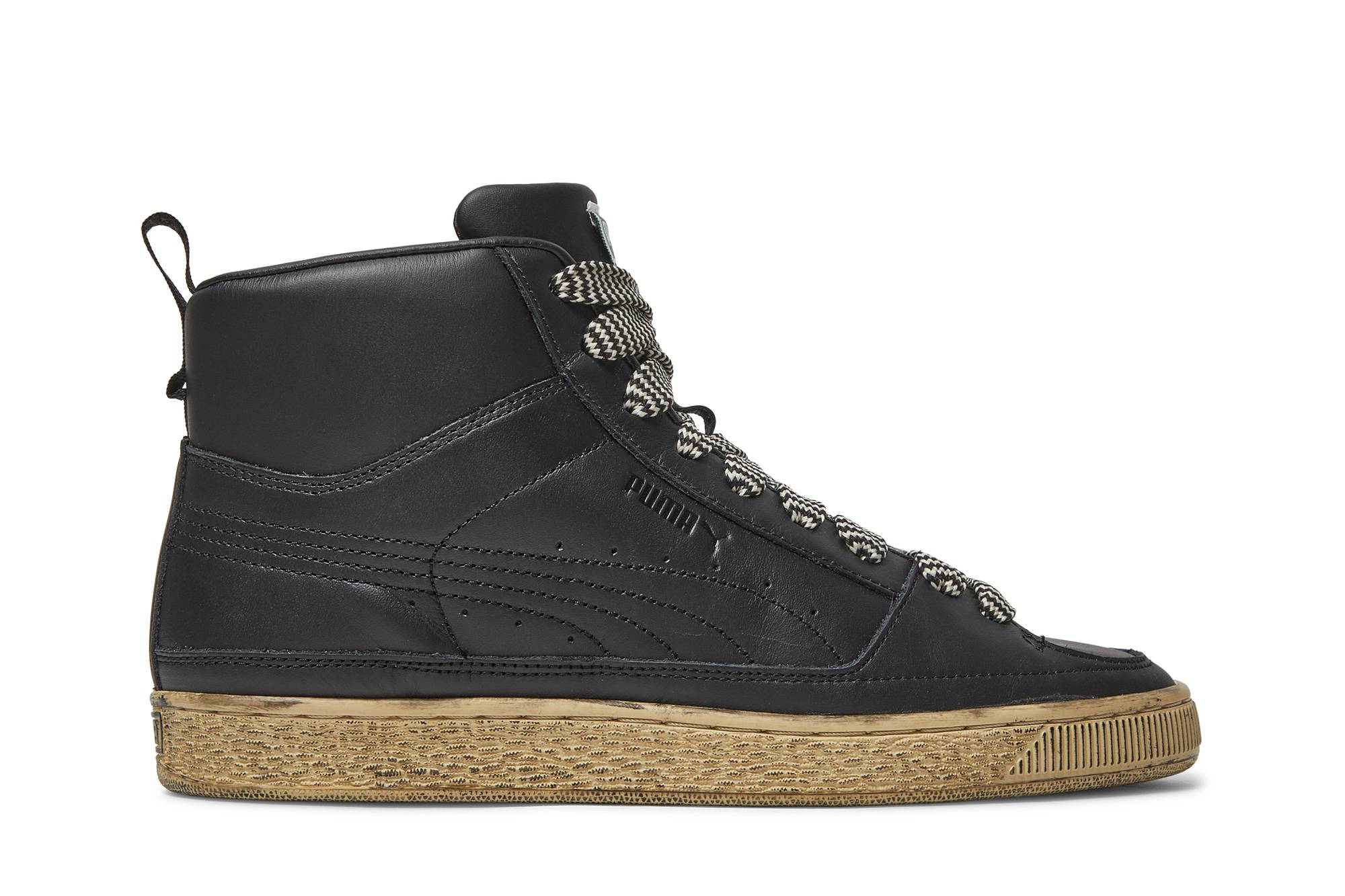 Rhuigi x Puma Suede Mid 'Distressed Black' 382156-01