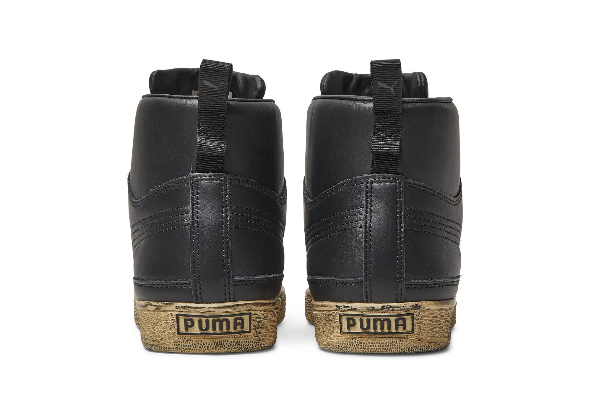 Details for Rhuigi x Puma Suede Mid 'Negro Desgastado' 382156-01