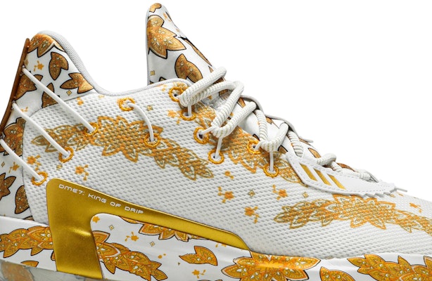 Ric Flair x adidas Dame 7 'Blanco Oro Metálico' FX6616 Order Ric Flair x adidas Dame 7 'Blanco Oro Metálico' FX6616
