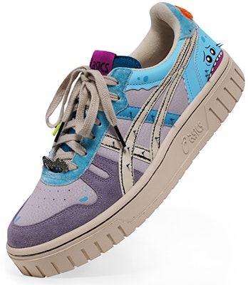 ASICS Rick and Morty x Court-MZ Kasut Unisex Biru/'Ungu'. 1203A197-250 Lookbook ASICS Rick and Morty x Court-MZ Kasut Unisex Biru/'Ungu'. 1203A197-250