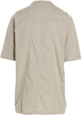 リック・オウエンス ベージュ 無地 コットン クルーネック 半袖 Tシャツ RU02B2244JA-08 Lookbook リック・オウエンス ベージュ 無地 コットン クルーネック 半袖 Tシャツ RU02B2244JA-08