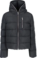 Order RICK OWENS 黑色羽絨拉鍊連帽長袖外套. RU02D6722FKD4-09