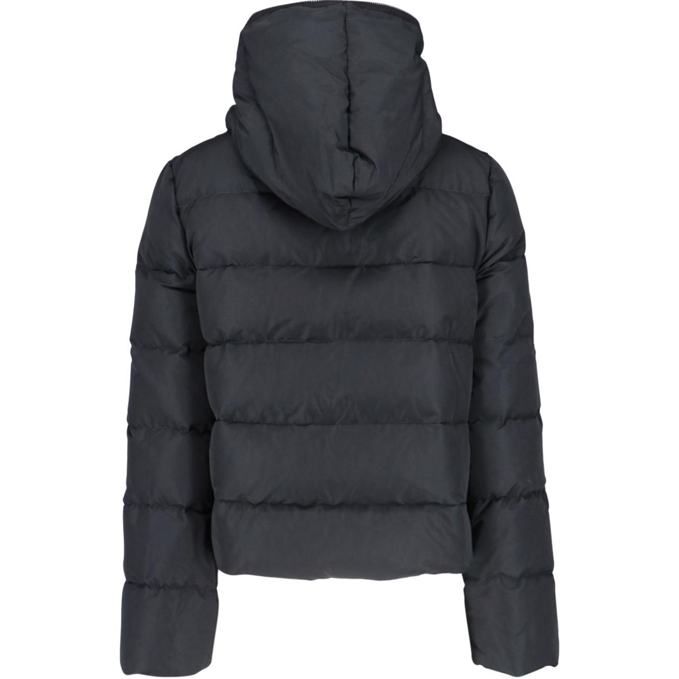 Lookbook RICK OWENS  Black Down-Filled Zip-Up Long Sleeve Hoodie Jacket. RU02D6722FKD4-09