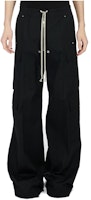 Rick Owens Black Drawstring Wide-Leg Casual Pants RU01D3339TE-09 Rick Owens Black Drawstring Wide-Leg Casual Pants RU01D3339TE-09