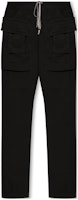 RICK OWENS Black Loose-Fit Casual Pocket Pants with Solid Color Lace-Up. DU02C5376RIG-09 RICK OWENS Black Loose-Fit Casual Pocket Pants with Solid Color Lace-Up. DU02C5376RIG-09