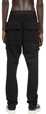 RICK OWENS Black Loose-Fit Casual Pocket Pants with Solid Color Lace-Up. DU02C5376RIG-09 Lookbook RICK OWENS Black Loose-Fit Casual Pocket Pants with Solid Color Lace-Up. DU02C5376RIG-09