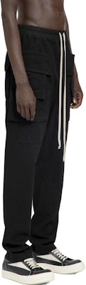 RICK OWENS Black Loose-Fit Casual Pocket Pants with Solid Color Lace-Up. DU02C5376RIG-09 Shop RICK OWENS Black Loose-Fit Casual Pocket Pants with Solid Color Lace-Up. DU02C5376RIG-09