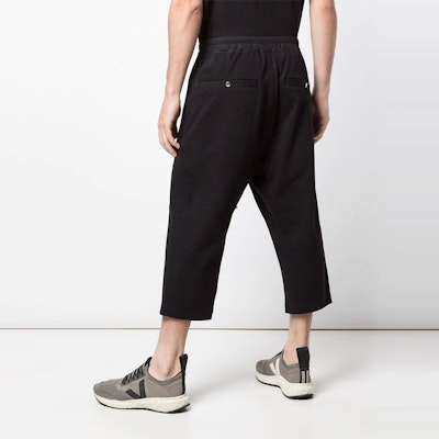 Rick Owens 黑色寬鬆中腰針織拉鍊口袋休閒褲 RU01B1376BA-09 Shop Rick Owens 黑色寬鬆中腰針織拉鍊口袋休閒褲 RU01B1376BA-09