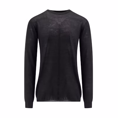 RICK OWENS Black Pullover Crewneck Long Sleeve Sweater RU02D6622ML-09