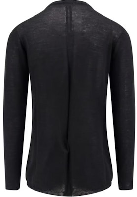 RICK OWENS Black Pullover Crewneck Long Sleeve Sweater RU02D6622ML-09 Lookbook RICK OWENS Black Pullover Crewneck Long Sleeve Sweater RU02D6622ML-09
