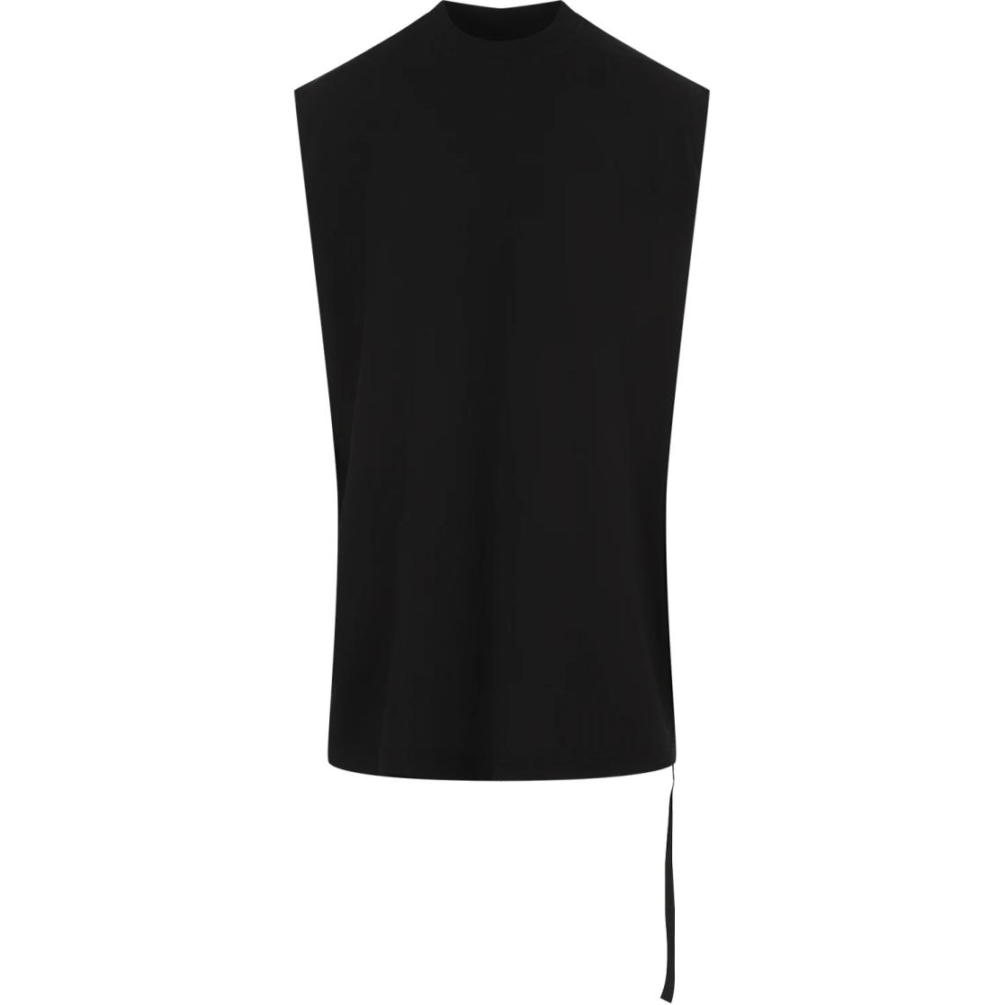 RICK OWENS  Black Sleeveless Crew Neck Tank Top. DU02D2158RN-09