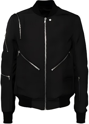 Rick Owens Jaket Bomber Zip-Up Slim Fit Hitam. RL02D6794HDU-09 Order Rick Owens Jaket Bomber Zip-Up Slim Fit Hitam. RL02D6794HDU-09