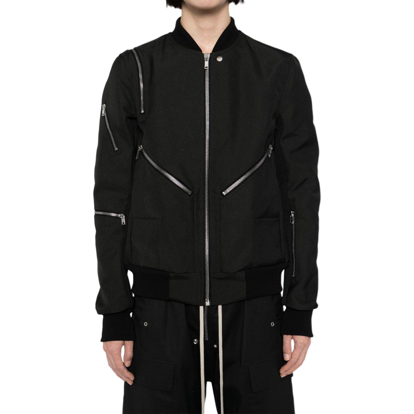 Shop Rick Owens Jaket Bomber Zip-Up Slim Fit Hitam. RL02D6794HDU-09