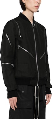 Rick Owens Jaket Bomber Zip-Up Slim Fit Hitam. RL02D6794HDU-09 Purchase Rick Owens Jaket Bomber Zip-Up Slim Fit Hitam. RL02D6794HDU-09