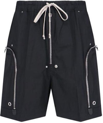 릭 오웬스 블랙 솔리드 컬러 드로스트링 카고 반바지. RU01D3392TE-09 Buy 릭 오웬스 블랙 솔리드 컬러 드로스트링 카고 반바지. RU01D3392TE-09