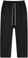 Rick Owens Black Solid Drawstring Casual Drop-Crotch Pants RU02B2380TE-09 Rick Owens Black Solid Drawstring Casual Drop-Crotch Pants RU02B2380TE-09