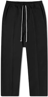 릭 오웬스 블랙 드로스트링 드롭 크로치 캐주얼 팬츠 RU02B2380TE-09 Buy 릭 오웬스 블랙 드로스트링 드롭 크로치 캐주얼 팬츠 RU02B2380TE-09