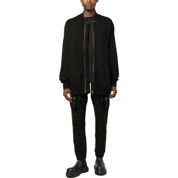 Lookbook Rick Owens 黑色抽繩休閒長褲運動褲 RU02C7396TB09