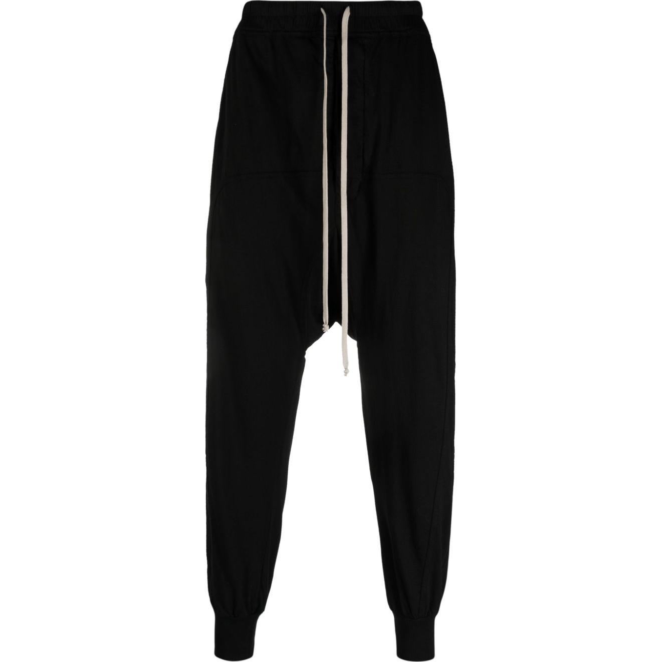 RICK OWENS  Black Solid Jogger Sweatpants DU02C5395RN-09