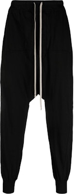 RICK OWENS Black Solid Jogger Sweatpants DU02C5395RN-09 Buy RICK OWENS Black Solid Jogger Sweatpants DU02C5395RN-09