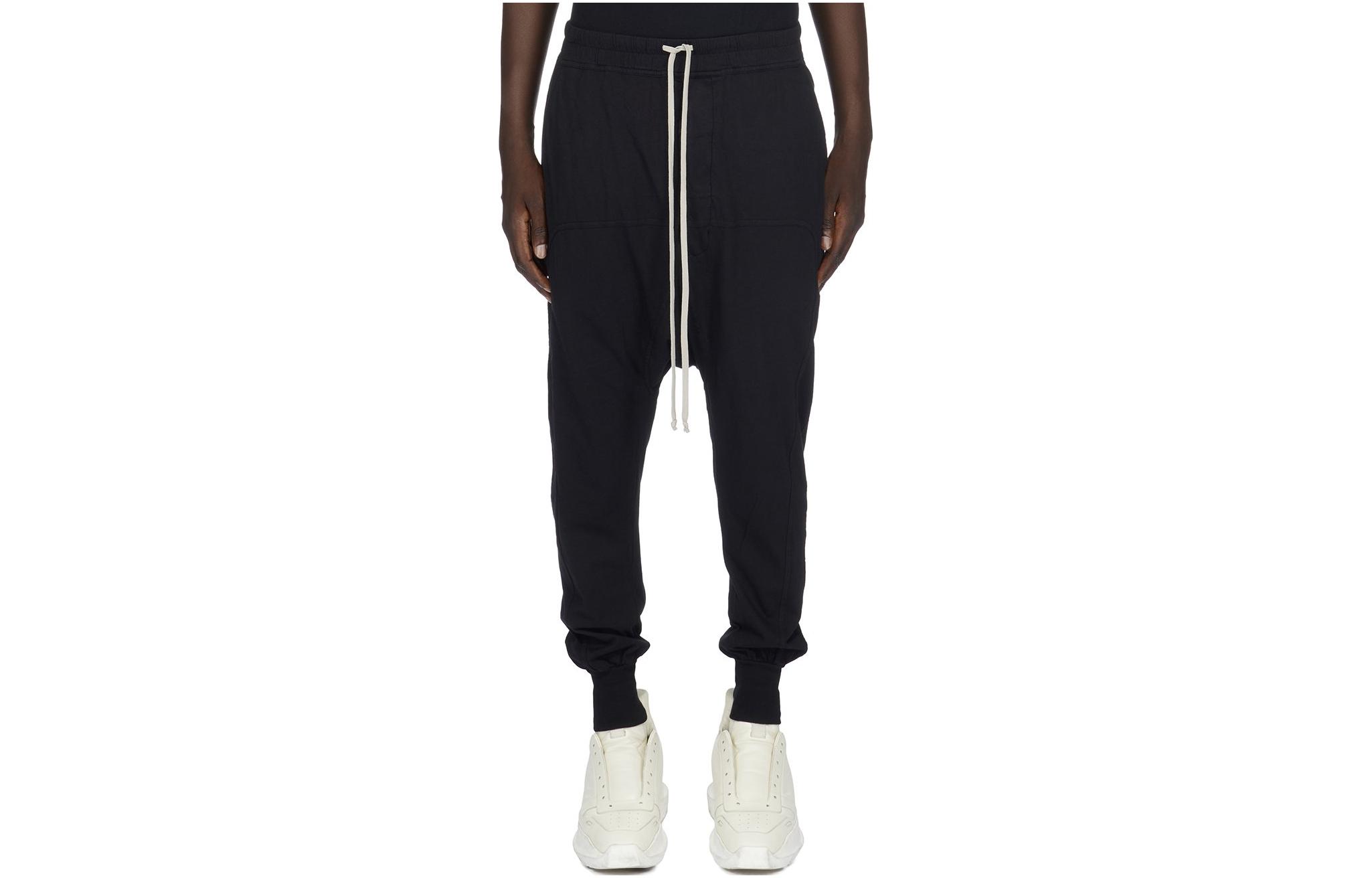 Order RICK OWENS  Black Solid Jogger Sweatpants DU02C5395RN-09