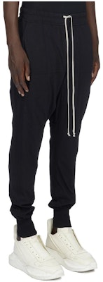 RICK OWENS Black Solid Jogger Sweatpants DU02C5395RN-09 Shop RICK OWENS Black Solid Jogger Sweatpants DU02C5395RN-09