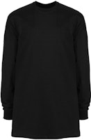 Rick Owens Black Solid Pullover Crewneck Long Sleeve T-Shirt RU02A5278BA09 Rick Owens Black Solid Pullover Crewneck Long Sleeve T-Shirt RU02A5278BA09