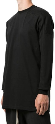 Rick Owens Black Solid Pullover Crewneck Long Sleeve T-Shirt RU02A5278BA09 Lookbook Rick Owens Black Solid Pullover Crewneck Long Sleeve T-Shirt RU02A5278BA09