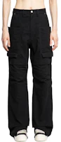 Shop Rick Owens 黑色直筒中腰拉鏈休閒長褲 RU02D6346TB-09