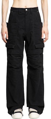 Rick Owens 黑色直筒中腰拉鏈休閒長褲 RU02D6346TB-09 Shop Rick Owens 黑色直筒中腰拉鏈休閒長褲 RU02D6346TB-09