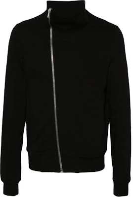 Rick Owens Black Zip-Up Sweatshirt Lengan Panjang Fitted RU02D6272BA-09 Buy Rick Owens Black Zip-Up Sweatshirt Lengan Panjang Fitted RU02D6272BA-09