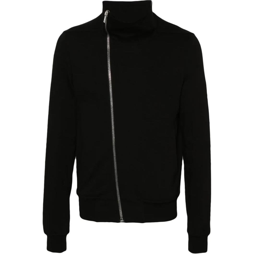 Order Rick Owens Black Zip-Up Sweatshirt Lengan Panjang Fitted RU02D6272BA-09