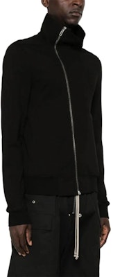Rick Owens Black Zip-Up Sweatshirt Lengan Panjang Fitted RU02D6272BA-09 Purchase Rick Owens Black Zip-Up Sweatshirt Lengan Panjang Fitted RU02D6272BA-09