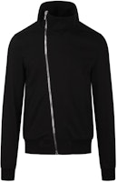 Rick Owens Black Zip-Up Loose-Fit Jacket with Stand Collar and Pockets RU01D3272BA-09 Rick Owens Black Zip-Up Loose-Fit Jacket with Stand Collar and Pockets RU01D3272BA-09
