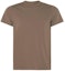 Buy RICK OWENS Brown Slim-Fit Solid Color Crewneck T-Shirt. RU01D3265JA-08