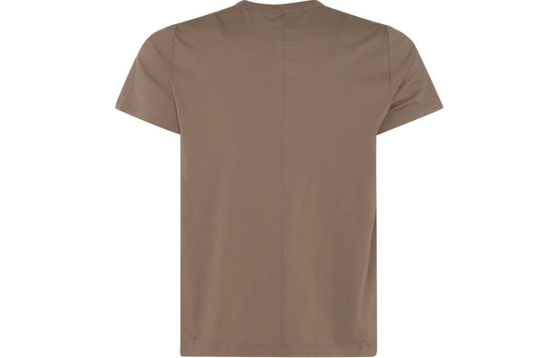 Lookbook RICK OWENS  Brown Slim-Fit Solid Color Crewneck T-Shirt. RU01D3265JA-08