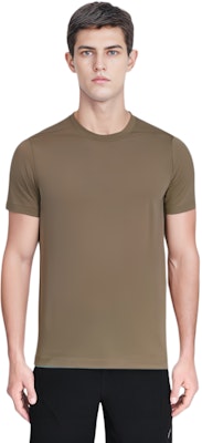 RICK OWENS Brown Slim-Fit Solid Color Crewneck T-Shirt. RU01D3265JA-08 Purchase RICK OWENS Brown Slim-Fit Solid Color Crewneck T-Shirt. RU01D3265JA-08