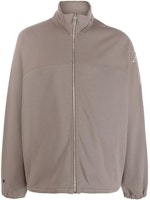 Rick Owens Brown Solid Color Zip Up Long Sleeve Sweatshirt CM02C9219CHFE-34 Rick Owens Brown Solid Color Zip Up Long Sleeve Sweatshirt CM02C9219CHFE-34