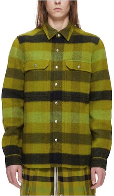 Rick Owens Jaket Lengan Panjang Kotak Hijau Single-Breasted RU02C7729WFNP32P Order Rick Owens Jaket Lengan Panjang Kotak Hijau Single-Breasted RU02C7729WFNP32P