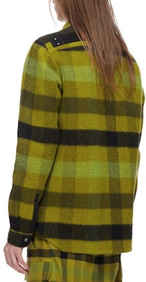 Rick Owens Jaket Lengan Panjang Kotak Hijau Single-Breasted RU02C7729WFNP32P Shop Rick Owens Jaket Lengan Panjang Kotak Hijau Single-Breasted RU02C7729WFNP32P