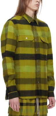 Rick Owens Jaket Lengan Panjang Kotak Hijau Single-Breasted RU02C7729WFNP32P Purchase Rick Owens Jaket Lengan Panjang Kotak Hijau Single-Breasted RU02C7729WFNP32P