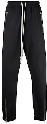 Rick Owens 繫帶拉鍊休閒長褲 黑色 RU01B1370TE-09 Buy Rick Owens 繫帶拉鍊休閒長褲 黑色 RU01B1370TE-09